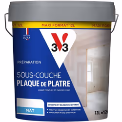 La Sous-couche Plaque de plâtre V33 assure une adhérence renforcée des peintures pour un résultat professionnel. Elle régule  ...