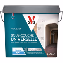 Idéale pour préparer au mieux votre surface à peindre quel que soit le support, la Sous-couche universelle V33 est ultra-adhé ...