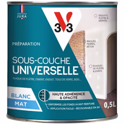 Idéale pour préparer au mieux votre surface à peindre quel que soit le support, la Sous-couche universelle V33 est ultra-adhé ...