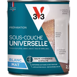 Idéale pour préparer au mieux votre surface à peindre quel que soit le support, la Sous-couche universelle V33 est ultra-adhé ...