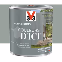 La Peinture bois V33 Couleurs d'ICI Gris végétal emprunte sa beauté à la nature, tout en harmonie et en nuances... avec un ...
