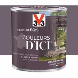 La Peinture bois V33 Couleurs d'ICI Violine fumé emprunte sa beauté à la nature, tout en harmonie et en nuances... avec un ...