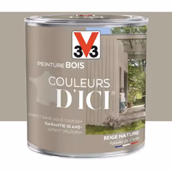 La Peinture bois V33 Couleurs d'ICI Beige nature emprunte sa beauté à la nature, tout en harmonie et en nuances... avec un ...