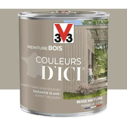 V33 - Peinture bois Couleurs d'ICI Beige nature 0,5 l