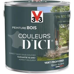 V33 - Peinture bois Couleurs d'ICI Vert profond 2 l