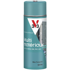 Peinture extérieure Multi-matériaux V33 Bleu turquoise Satin 400ml