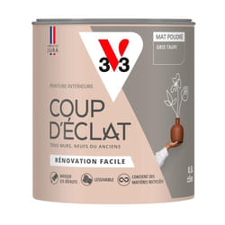 Peinture murale intérieure Coup d'Éclat® V33 Gris taupe Mat Poudré 0,5L