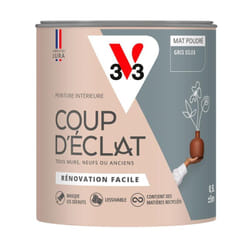 Peinture murale intérieure Coup d'Éclat® V33 Gris silex Mat Poudré 0,5L