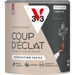 Peinture murale intérieure Coup d'Éclat® V33 Pierre de lave Mat Poudré 0,5L