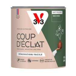 Peinture murale intérieure Coup d'Éclat® V33 Kaki dense Mat Poudré 0,5L