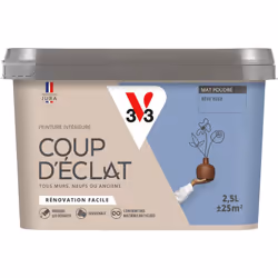 Envie de redonner simplement un coup de jeune à votre intérieur ? La Peinture intérieure COUP D’ÉCLAT ® est la solution pour ...