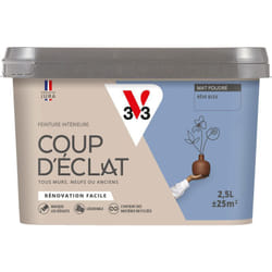Peinture murale intérieure Coup d'Éclat® V33 Rêve bleu Mat Poudré 2,5L