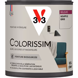 Vous avez envie de couleurs belles et éclatantes ? La peinture Colorissim® Velours contient une haute concentration de pigmen ...