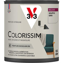 V33 - Peinture murale intérieure Colorissim® Souffle gris Velours 0,5L