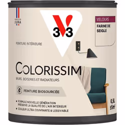 Vous avez envie de couleurs belles et éclatantes ? La peinture Colorissim® Velours contient une haute concentration de pigmen ...