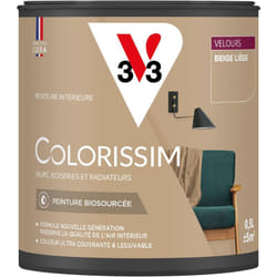 Peinture murale intérieure Colorissim® V33 Beige liège Velours 0,5L