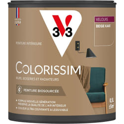 Peinture murale intérieure Colorissim® V33 Beige kaki Velours 0,5L
