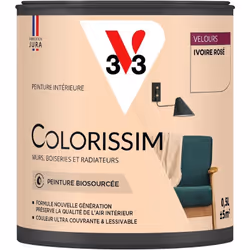 Vous avez envie de couleurs belles et éclatantes ? La peinture Colorissim® Velours contient une haute concentration de pigmen ...