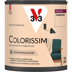 Peinture murale intérieure Colorissim® V33 Ivoire rosé Velours 0,5L
