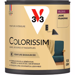Vous avez envie de couleurs belles et éclatantes ? La peinture Colorissim® Velours contient une haute concentration de pigmen ...