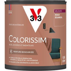 Peinture murale intérieure Colorissim® V33 Roux écureuil Velours 0,5L