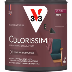 Vous avez envie de couleurs belles et éclatantes ? La peinture Colorissim® Velours contient une haute concentration de pigmen ...