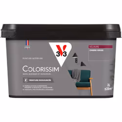 Vous avez envie de couleurs belles et éclatantes ? La peinture Colorissim® Velours contient une haute concentration de pigmen ...