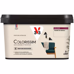 Vous avez envie de couleurs belles et éclatantes ? La peinture Colorissim® Velours contient une haute concentration de pigmen ...
