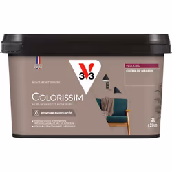 Vous avez envie de couleurs belles et éclatantes ? La peinture Colorissim® Velours contient une haute concentration de pigmen ...