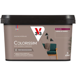 V33 - Peinture murale intérieure Colorissim® Crème de marron Velours 2L