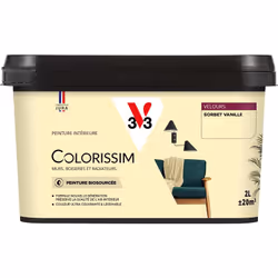 Vous avez envie de couleurs belles et éclatantes ? La peinture Colorissim® Velours contient une haute concentration de pigmen ...