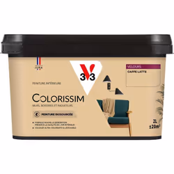 Vous avez envie de couleurs belles et éclatantes ? La peinture Colorissim® Velours contient une haute concentration de pigmen ...