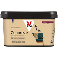 V33 - Peinture murale intérieure Colorissim® Caffe latte Velours 2L
