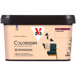 Vous avez envie de couleurs belles et éclatantes ? La peinture Colorissim® Velours contient une haute concentration de pigmen ...
