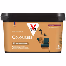Vous avez envie de couleurs belles et éclatantes ? La peinture Colorissim® Velours contient une haute concentration de pigmen ...