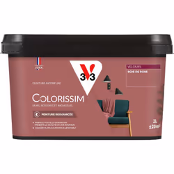 Vous avez envie de couleurs belles et éclatantes ? La peinture Colorissim® Velours contient une haute concentration de pigmen ...