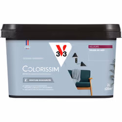 Vous avez envie de couleurs belles et éclatantes ? La peinture Colorissim® Velours contient une haute concentration de pigmen ...