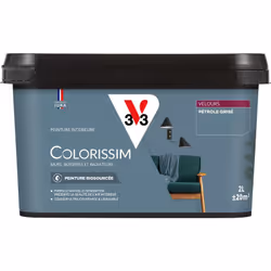 Vous avez envie de couleurs belles et éclatantes ? La peinture Colorissim® Velours contient une haute concentration de pigmen ...
