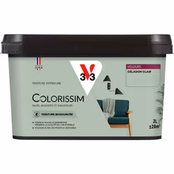 Vous avez envie de couleurs belles et éclatantes ? La peinture Colorissim® Velours contient une haute concentration de pigmen ...