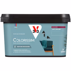 Vous avez envie de couleurs belles et éclatantes ? La peinture Colorissim® Velours contient une haute concentration de pigmen ...