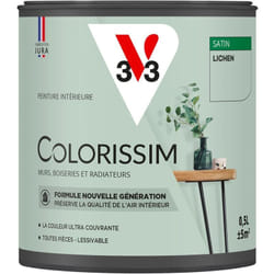 Peinture murale intérieure Colorissim® V33 Lichen Satin 0,5L
