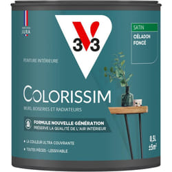Peinture murale intérieure Colorissim® V33 Céladon foncé Satin 0,5L