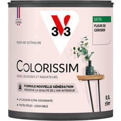 Peinture murale intérieure Colorissim® V33 Fleur de cerisier Satin 0,5L