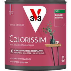 Peinture murale intérieure Colorissim® V33 Coulis de framboise Satin 0,5L