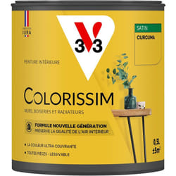 Peinture murale intérieure Colorissim® V33 Curcuma Satin 0,5L