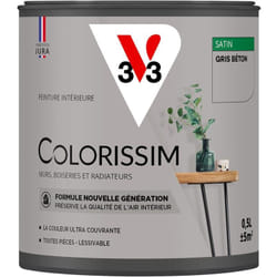 Peinture murale intérieure Colorissim® V33 Gris béton Satin 0,5L