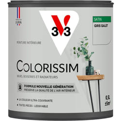 Peinture murale intérieure Colorissim® V33 Gris galet Satin 0,5L