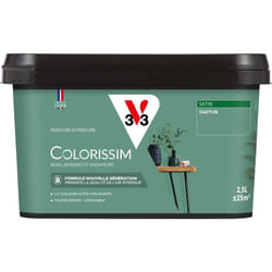 Peinture murale intérieure Colorissim® V33 Cactus Satin 2,5L