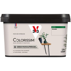 Peinture murale intérieure Colorissim® V33 Dragée Satin 2,5L