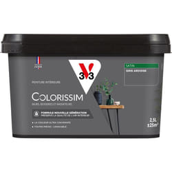 Peinture murale intérieure Colorissim® V33 Gris ardoise Satin 2,5L